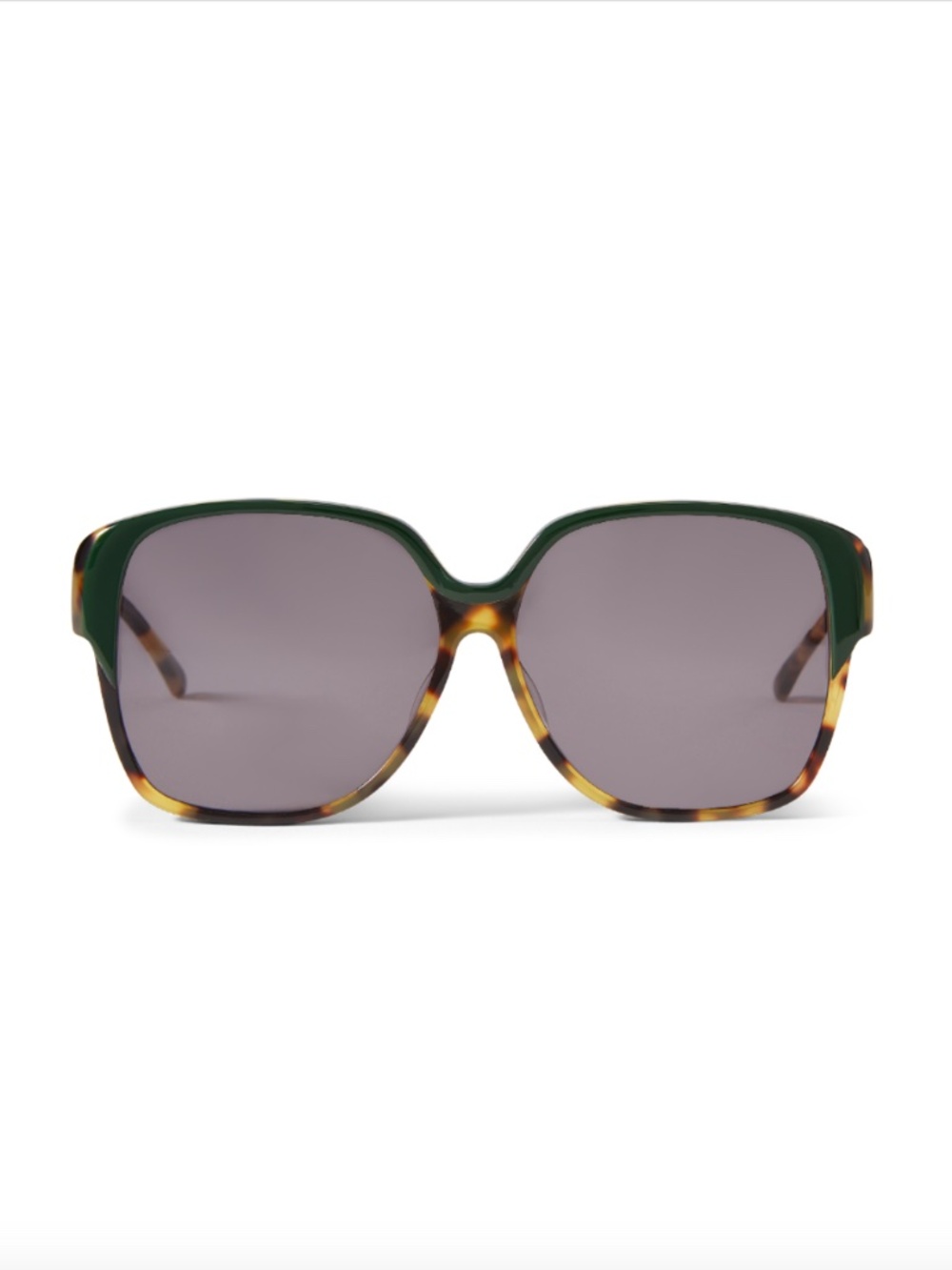 Veronica Beard Brigitte Oversized Sunglasses Green Tortoise Selima - With tags